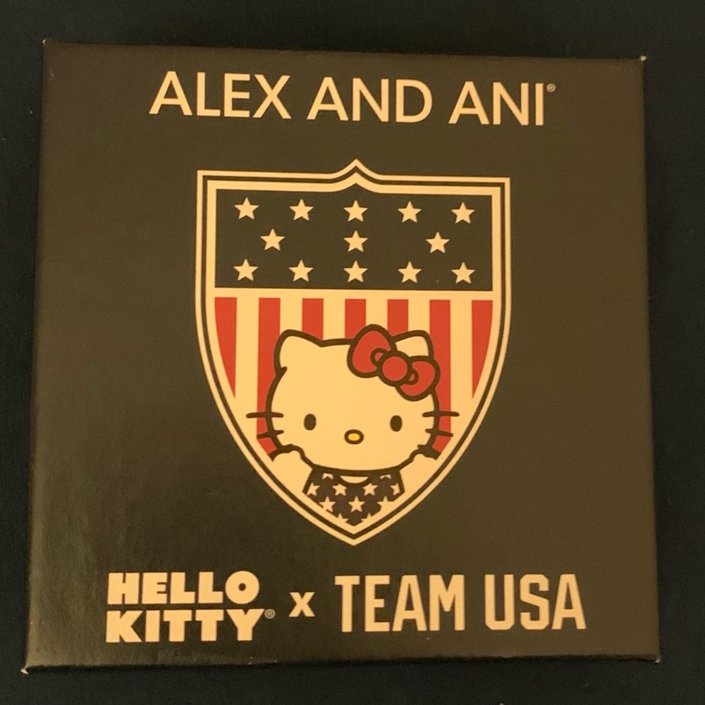 NWT VINTAGE HELLO KITTY X TEAM USA ALEX & ANI GYMNASTS BRACELET - Picture 2 of 4